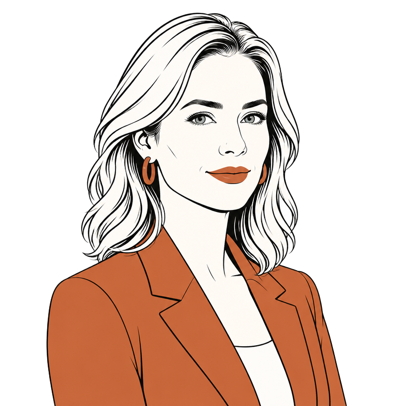 Illustrated portrait representing Confidential