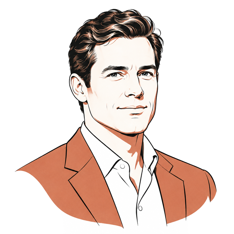 Illustrated portrait representing Confidential